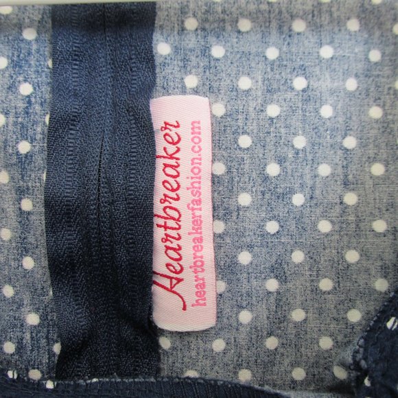 Heartbreaker Navy Blue "Beverly" 1950s-Style Dress - Picture 4 of 10